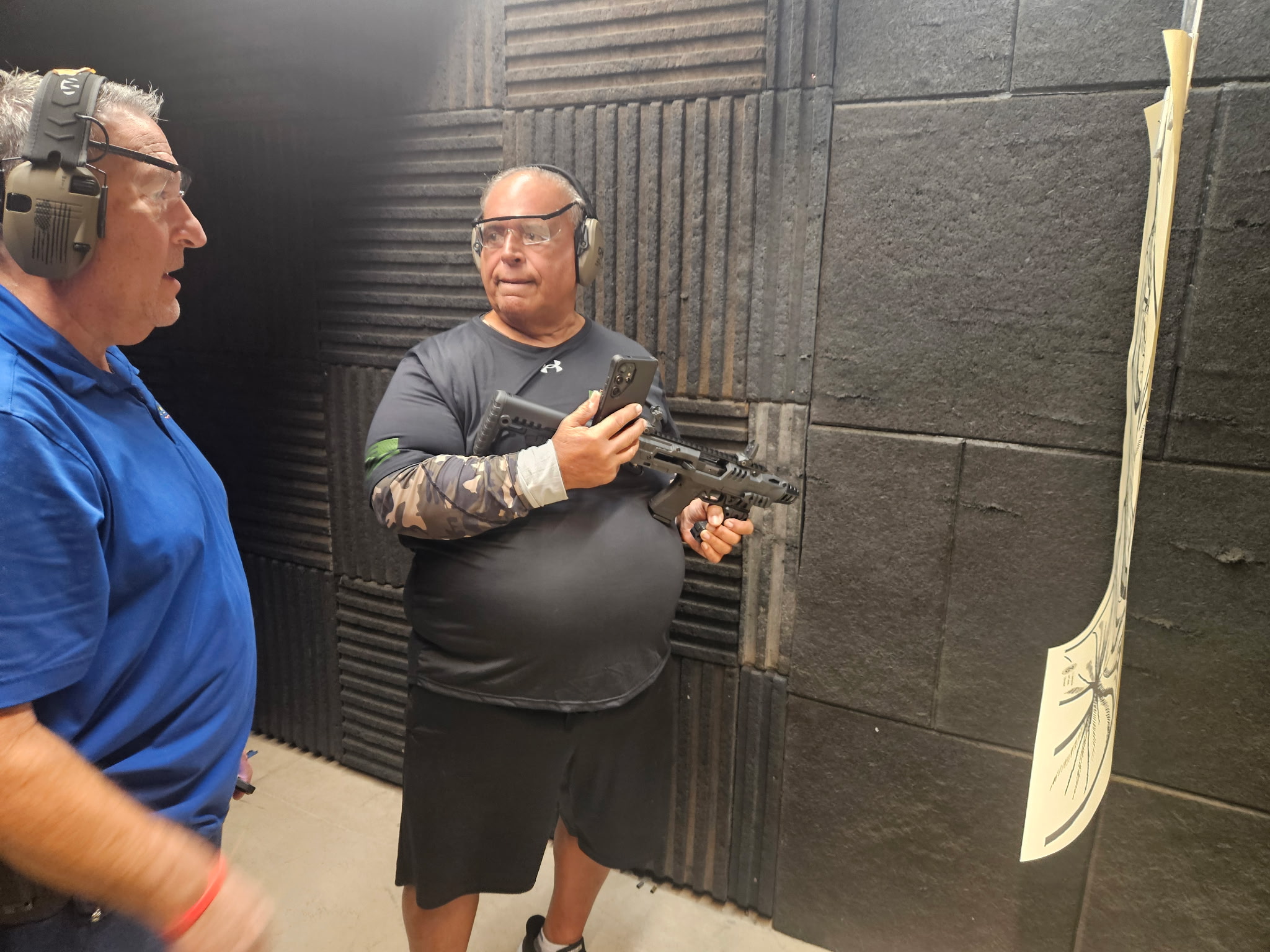 Joe Gannascoli at the range with Morph